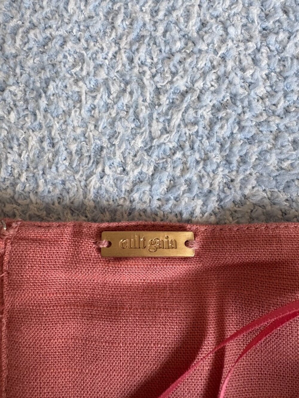 Cult Gaia Pink Linen Halter Top | Size M - Picture 5 of 7